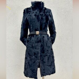 Y2K fitted genuine fur coat from Joseph made in France